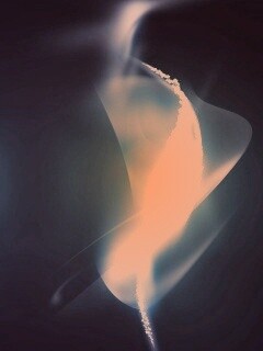 Светящаяся вертикальная волна обои