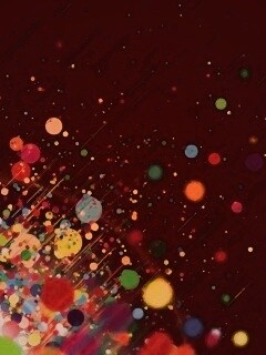 Полёт разноцветных кругов обои