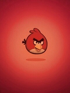 Красная птица из Angry Birds обои