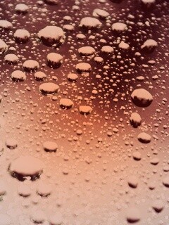 Капли воды на поверхности стекла обои