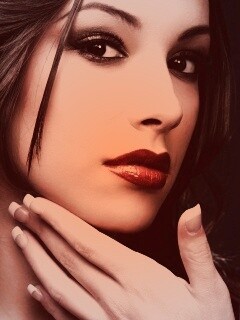 Красивое лицо обои