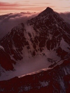 Гора на закате обои