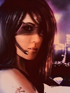 Девушка из будущего с пистолетом обои