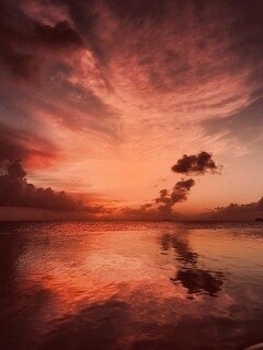 Закатное небо обои