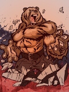 Русский патриотический медведь обои