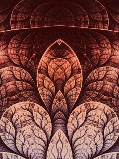 Фрактальные листья обои