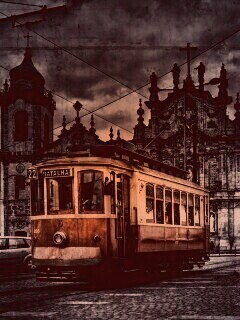 Старинный трамвай обои
