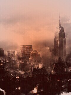 Город после ядерного взрыва обои