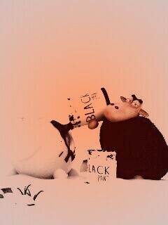 Овечки лепят снеговиков обои