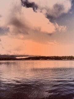 Штиль над озером обои