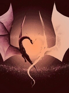 Влюбленные драконы обои