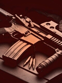 Черный автомат обои