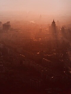 Москва в тумане обои