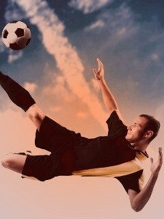 Удар по мячу обои