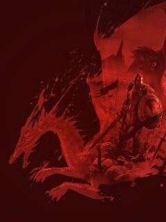 Красный дракон обои