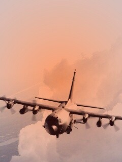 Самолет АС-130 обои