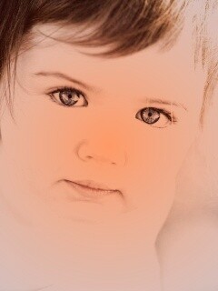 Детское личико обои