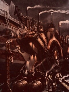 Ноев ковчег в стиле стимпанк обои