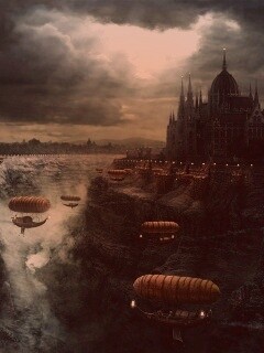 Фентезийный Будапешт обои