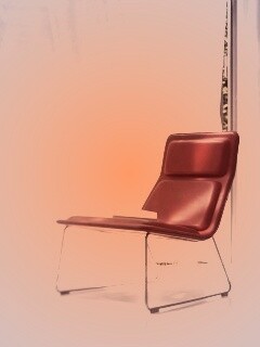 Стул перед занавеской обои