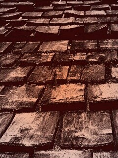 Деревянная крыша обои