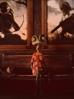 Ранго между двух картин обои