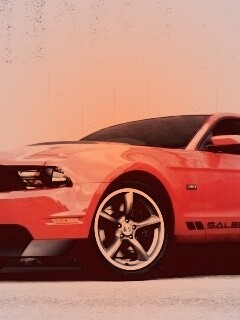 Красный Мустанг GT обои