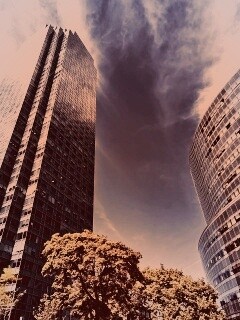 Осязательный Нью-Йорк с большими домами обои