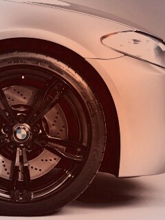 Чёрный литой диск БМВ обои