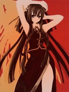 Девушка в чёрном обои