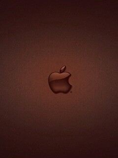 Логотип apple в стекле обои