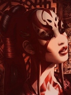 Девушка и богомол обои