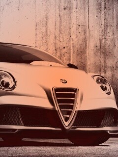 Alfa-Romeo вид спереди обои