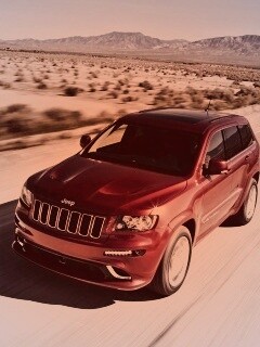 Красный Jeep обои