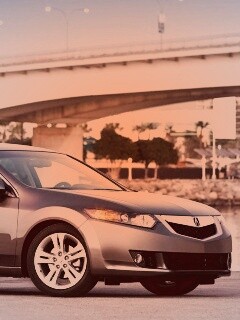 Acura на фоне моста обои