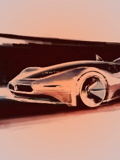 Эскиз Мазерати Birdcage обои