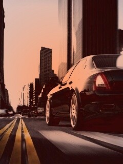 Maserati Quattroporte в городе обои