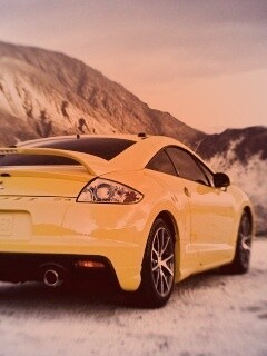 Mitsubishi в горах обои