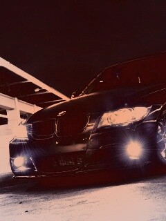 Чёрный БМВ обои