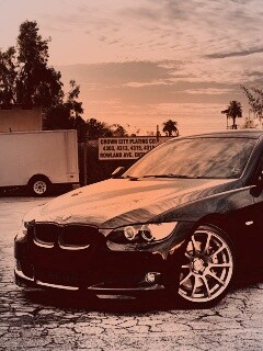 Чёрный БМВ обои