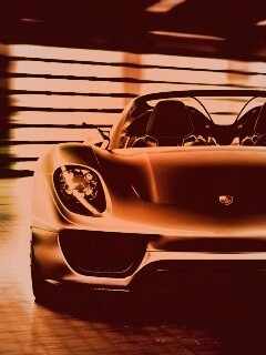 Золотой Порше обои