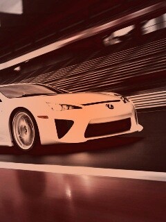 Lexus LFA на тарссу обои