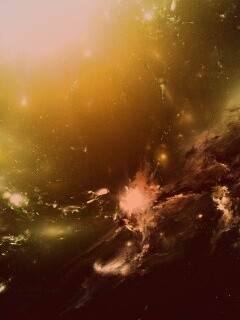 Зеленая туманность обои