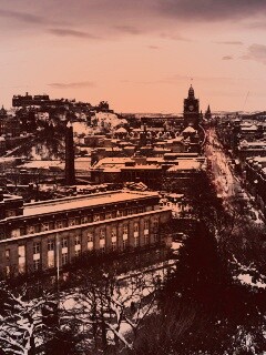 Вид на Эдинбург обои