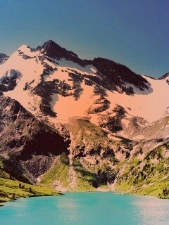 Горное озеро обои