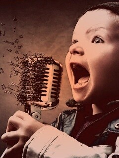 Экспрессивный певец обои