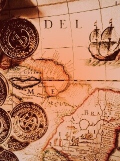 Деньги и карта сокровищ обои