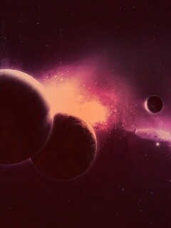 Фиолетовая вселенная обои