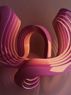 Фиолетовые изгибы обои