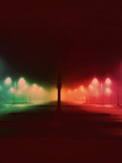 Радужные огни обои